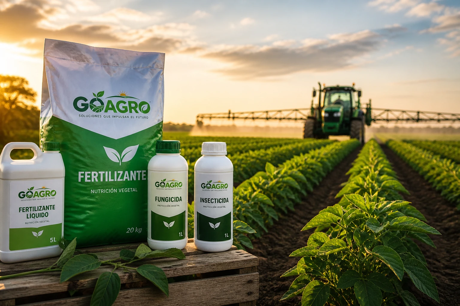 Insumos agrícolas GoAgro en campo